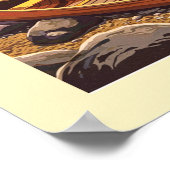 ヴィンテージレイクタホカリフォルニアネバダ ポスター (角)