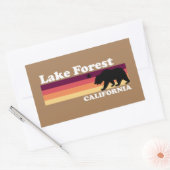 ヴィンテージレイクフォレストカリフォルニア 長方形シール (封筒)