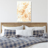 ヴィンテージレイクプラシッドニューヨーク地形図 キャンバスプリント (インサイチュ (寝室))