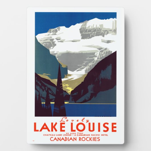 ヴィンテージレイクルイズカナディアンロッキーズアルバータポステ フォトプラーク (正面)