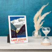 ヴィンテージレイクルイズカナディアンロッキーズアルバータポステ フォトプラーク (側面)