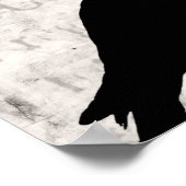 ヴィンテージレイブンゴシックコラカスタマイズージバリズカラス ポスター (角)