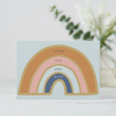 ヴィンテージレインボーサンキューカード セーブザデート (スタンド正面)