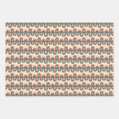 ヴィンテージレインボースワールラッピング紙 ラッピングペーパーシート (正面3)