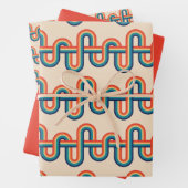 ヴィンテージレインボースワールラッピング紙 ラッピングペーパーシート (インサイチュ)