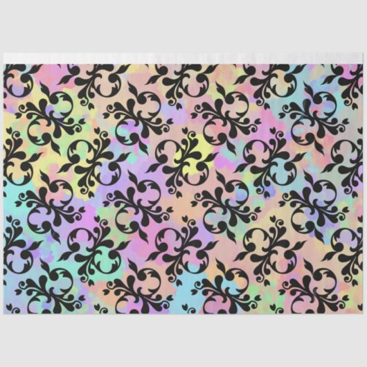 ヴィンテージレインボーティッシュペーパー 薄葉紙 (正面)