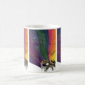 ヴィンテージレインボービクトリアンカップル踊り コーヒーマグカップ (中央)