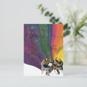 ヴィンテージレインボービクトリアンカップル踊り ポストカード (スタンド正面)