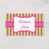 ヴィンテージレインボービジネスカード 名刺 (正面)