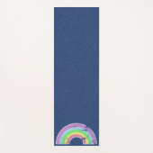 ヴィンテージレインボーフェイクオンデニムヨガマット ヨガマット (正面)
