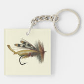 ヴィンテージレインボーフライ用魚釣りレジェンドパパ キーホルダー (裏面)