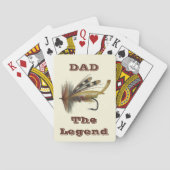 ヴィンテージレインボーフライ用魚釣りレジェンドパパ トランプ (裏面)