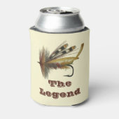 ヴィンテージレインボーフライ用魚釣りレジェンドパパ 缶クーラー (缶裏面)
