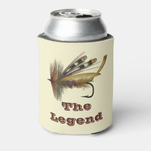 ヴィンテージレインボーフライ用魚釣りレジェンドパパ 缶クーラー (缶裏面)
