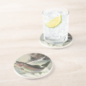 ヴィンテージレインボーマス魚、フィッシャーマン魚釣り コースター (側面)