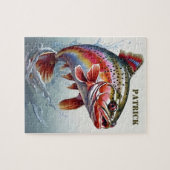 ヴィンテージレインボーマス魚 – フィッシャーマン魚釣り ジグソーパズル (横)