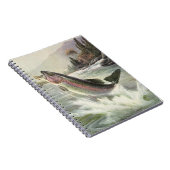 ヴィンテージレインボーマス魚、フィッシャーマン魚釣り ノートブック (右側)