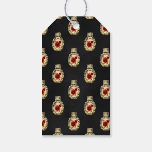 ヴィンテージレイヴン結婚ゴシック ギフトタグ (裏面)