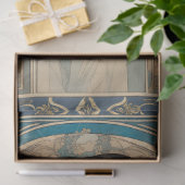 ヴィンテージレエレガントディアールヌーボー金ゴールドエフェメラ 薄葉紙 (ギフト)