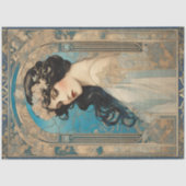 ヴィンテージレエレガントディアールヌーボー金ゴールドエフェメラ 薄葉紙 (正面)