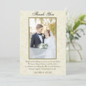 ヴィンテージレエレガントース結婚写真 サンキューカード (スタンド正面)