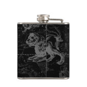 ヴィンテージレオコンステレーション地図Hevelius 1690 フラスク (裏面)