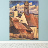 ヴィンテージレオジェステルルックアットザダッハーフォンレゲン キャンバスプリント (インサイチュ (ウッドフロア))