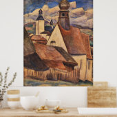 ヴィンテージレオジェステルルックアットザダッハーフォンレゲン ポスター (キッチン)