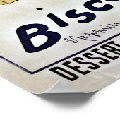 ヴィンテージレオネットカプピエロのクッキーと ポスター (角)