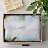 ヴィンテージレオパードイラストレーション切り離し 薄葉紙 (ギフト)