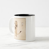 ヴィンテージレオライオンとエドワード・ペンフィールドの本 ツートーンマグカップ (正面左)