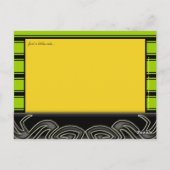 ヴィンテージレゲエビニールレコードパーソナライズされたポストカード ポストカード (裏面)