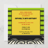 ヴィンテージレゲエビニールレコードパーティの招待状 招待状 (裏面)