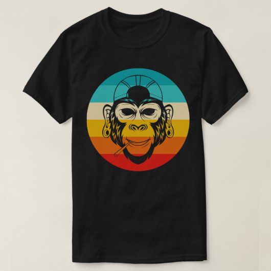 ヴィンテージレゲエモンキー Tシャツ (デザイン正面)