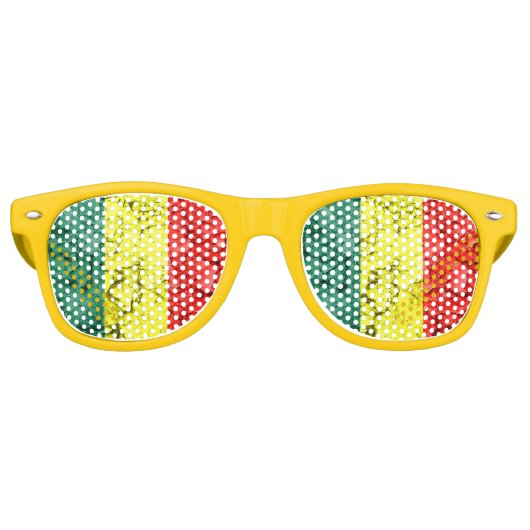 ヴィンテージレゲエ国旗 レトロサングラス (正面)