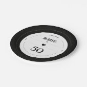 ヴィンテージレコードのマイルストーン誕生日 ペーパープレート (アングル)