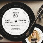 ヴィンテージレコードのマイルストーン誕生日 招待状<br><div class="desc">私たちのビニールのレコードの誕生日の招待であなたの誕生祝いにノスタルジーのtouchをパーソナライズされた追加する。この招待のレトロなデザインは、必ずあなたのゲストを感動させ、おもしろい、ヴィンテージをテーマにしたパーティーのトーンを設定する。招待状はビニールのレコードのような形をしており、お祝いのすべての重要な詳細を含むように簡単に編集できる。さらに、あなたパーソナライズされた自身の文字や写真を追加するtouchは、この招待を一種の種類の1つ。あなたがヴィンテージを持つことができるとき、退屈で一般的な招待ユニークを解決しなインスパイアさい。今日はレコードの誕生日の招待状を注文！</div>