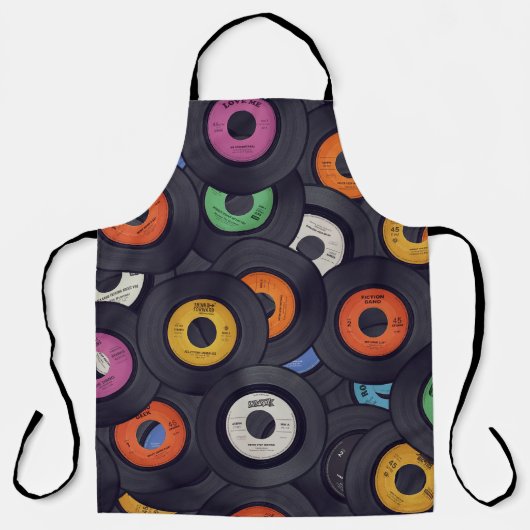 ヴィンテージレコードの音楽の背景 エプロン (正面)