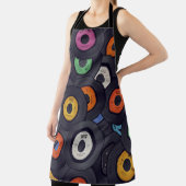 ヴィンテージレコードの音楽の背景 エプロン (インサイチュ)