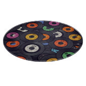 ヴィンテージレコードの音楽の背景 カッティングボード (角)