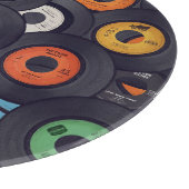 ヴィンテージレコードの音楽の背景 カッティングボード (角)