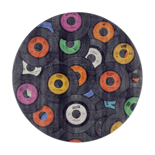 ヴィンテージレコードの音楽の背景 カッティングボード (正面)