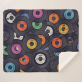 ヴィンテージレコードの音楽の背景 シェルパブランケット (正面(横))