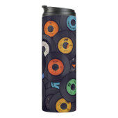 ヴィンテージレコードの音楽の背景 タンブラー (回転右)