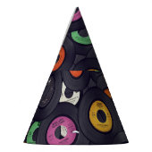 ヴィンテージレコードの音楽の背景 パーティーハット (左)