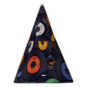 ヴィンテージレコードの音楽の背景 パーティーハット (右)