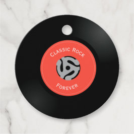 ヴィンテージレコードデザインメッセージカード フェイバータグ