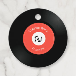 ヴィンテージレコードデザインメッセージカード フェイバータグ