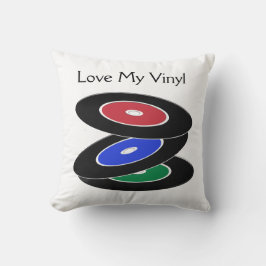 ヴィンテージレコードデザイン装飾用クッション クッション