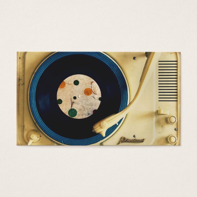 ヴィンテージレコードプレーヤー (正面)